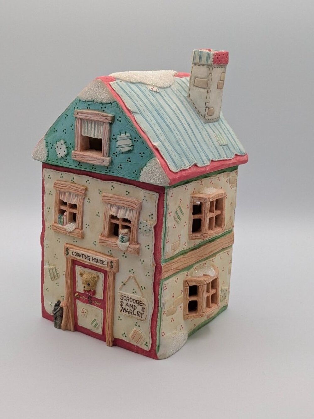 Cherished Teddies "A Christmas Carol" Scrooge Office Nightlight (622788) 1994
